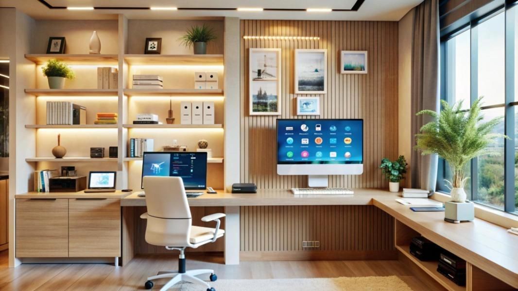 Illustration for the article “Organized and Elegant Offices with M.D Side Storage in Doddanekkundi”